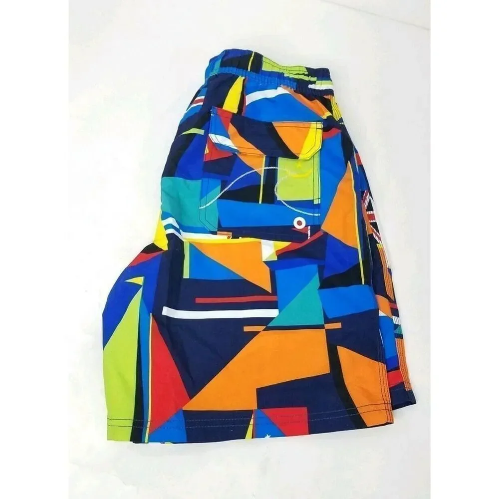 GAILANG Geometric Quick-Drying Board Shorts Swim Trunks NWT $169